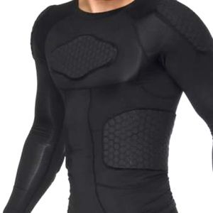 TUOY Men’s Padded Compression Long Shirt